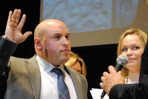 Michael Venezia Swears into Office