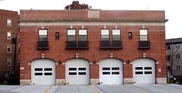 Front View of Fire Headquarters