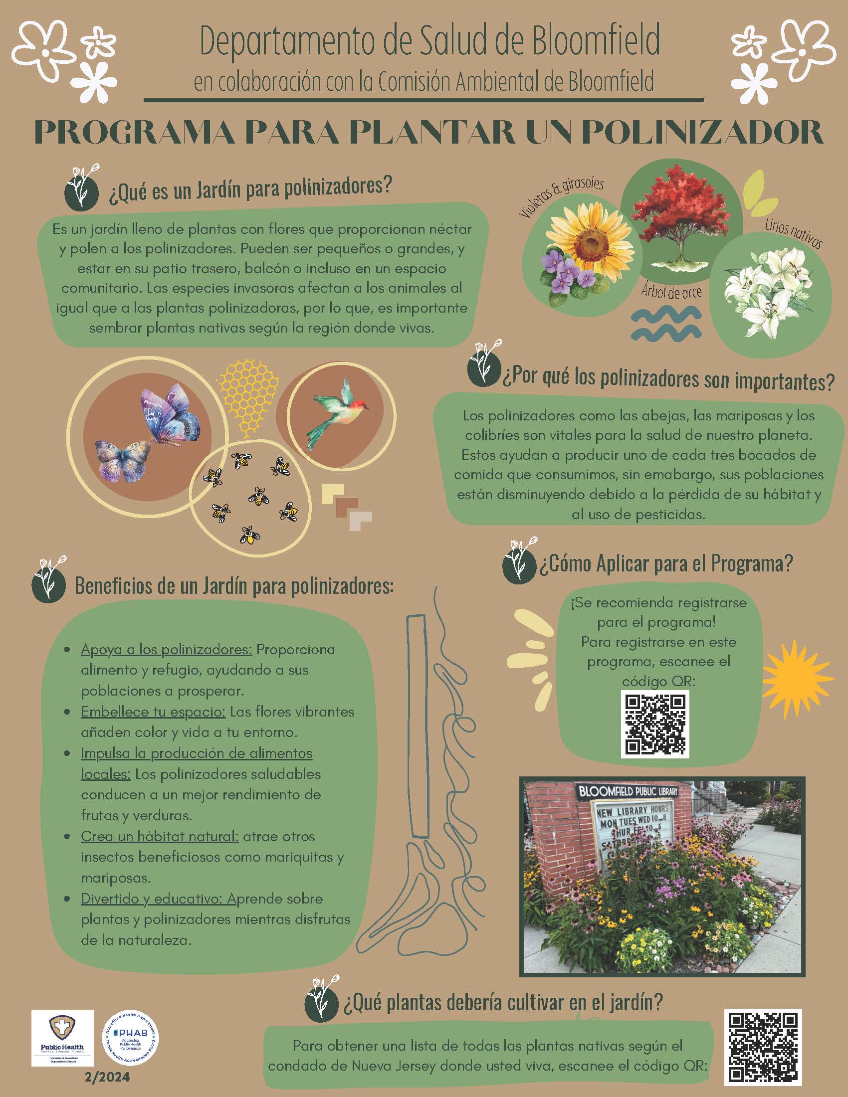 Plant a Pollinator Program Spanish