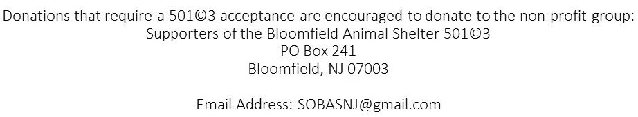 Donations that require a 5013 acceptance are encouraged